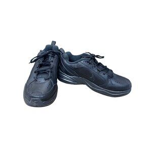 Nike Air Monarch IV mens black leather cross train sneakers sz 9 SKU 9781